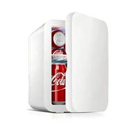 Vlocky 16L Mini Fridge with Cooling & Warming, Portable Car & Home Refrigerator, Quiet 28dB Skincare & Drinks Fridge with Removable Shelves, AC/DC Powered for Bedroom, Travel & Office