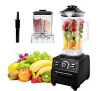 Vlocky Blender 4500W Blender Smoothie Maker with 2L Cup and Grinding Cup, 6 Sharp Blades, 10 Adjustable Speeds, for Kitchen, Juices, Ice Crush, Meat, Soy Milk