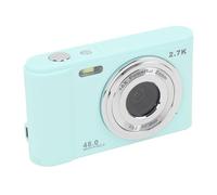 Vlog Camera, 48MP Picture Pixels Digital Camera LED Fill Light for Home (Light Green)