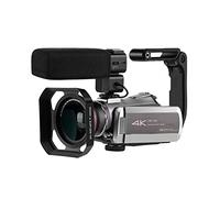 Vlog Camera Camcorder 4K Professional 64X Digital Zoom IR Night Vision For Blogger Video Filming(Bundle B)