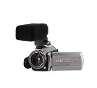 Vlog Camera Camcorder 4K Professional 64X Digital Zoom IR Night Vision For Blogger Video Filming(Bundle A)