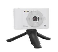 Vlog Camera, Video Camera, Rechargeable Webcam, 4K Video, 50MP Photos, Portable 2.4 Inch IPS Color Screen for Selfies While Traveling (No Memory Card)