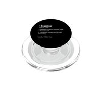 Vlogger Funny Vlogging Dictionary Content Creator PopSockets PopGrip for MagSafe