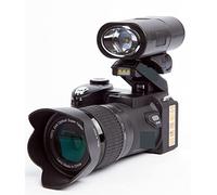 Vlogging Camera, 24X Optical Zoom Professional DSLR Camera For Photography Auto Focus 33MP Three Lens 1080P HD Digital Video Camcorder Outdoor(16G SD Card,With Flashlight)