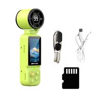 Vlogging Camera with Cooling, Green WITH 32G MEMORY CARD | 1080P Handheld Action Camera with Cooling Fan, 1.97inch Screen for Cycling Travel Sport, Sports Outdoor Activities