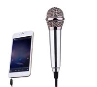 Vlogging Microphone - Portable Aluminum Alloy 5.8x1.8x1cm, Lightweight Compact | Earphone Compatible, Speech Recording Streaming Podcast Studio Filming Travel Office Outdoor Interview