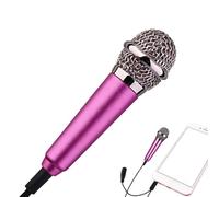 Vlogging Microphone - Portable Aluminum Alloy 5.8x1.8x1cm, Lightweight Compact | Earphone Compatible, Speech Recording Streaming Podcast Studio Filming Travel Office Outdoor Interview