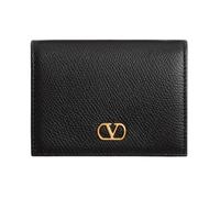 VLogo Signature Grainy Calfskin Wallet - female - Valentino Garavani - Wallets & Cardholders - Black - ONE SIZE - Accessories ONE SIZE