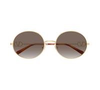 VLogo Signature Metal Round Sunglasses - female - Valentino - Sunglasses - Yellow - 56 MM - Accessories 56 MM