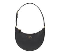 VLogo Signature Mini Hobo Bag, female, Valentino Garavani, Shoulder Bags, Black, ONE SIZE, Bags ONE SIZE