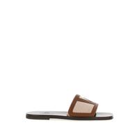 VLogo Signature Slides - male - Valentino Garavani - Sliders - Brown - 8 UK - Shoes 8 UK