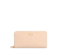 VLogo Signature Zippered Wallet - female - Valentino Garavani - Wallets & Cardholders - Pink - ONE SIZE - Accessories ONE SIZE