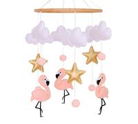Vlokup Flamingo Cot Mobiles for Babies, Baby Crib Mobile, Neutral Nursery Mobile Decoration for Pack N Play, for Boys Girls