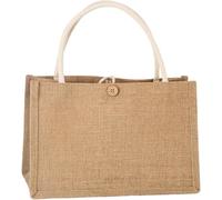VLQTEUPRD Multi-Purpose Jute Tote Bag - Shopping Bag with Handle, Waterproof, Reusable Tote with Buttons for Shopping, Picnics-1PC||Small