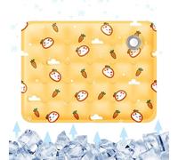 VLQXKDPOI Dog cooling pad, Cooling Mat - Self-Cooling Pet Pad, Waterproof Cold Blanket | Summer Kennel Liner, Reusable Bed Insert, Heat Imaging Surfaces, Indoor and Travel for Dogs(L)