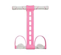VLQXKDPOI Pedal resistance band, Puller Resistance Band,with Handles Workout Equipment | Metal Tube Device | for Home Gym Strength Training Stretching Fitness Leg Arm Abdomen Waist(Pink)