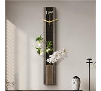 VLQXKDPOI Wall clock,Large Decorative Clock, Battery Operated Silent Hanging Clocks, Versatile Wall-Mounted Art Decor for Living Room, Bedroom, Office, Entrance 5.9x39.4in(Brown A)(Brown B)