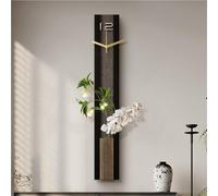 VLQXKDPOI Wall clock,Large Decorative Clock, Battery Operated Silent Hanging Clocks, Versatile Wall-Mounted Art Decor for Living Room, Bedroom, Office, Entrance 5.9x39.4in(Brown A)(Brown a)