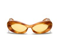 Vls-178C Oval Cat-Eye Sunglasses - female - Valentino - Sunglasses - Brown - ONE SIZE - Accessories ONE SIZE