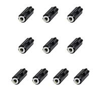 VLSQHNCF 10 Pcs Black Cylindrical Type Battery Holder for Converter Box Toy Flashlight Lamp Adapter Converter Holder for 3 X 1.5V Batteries Flashlight Torch Battery Storage Box