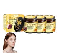 VLSVLS Bee Venom Comprehensive Cream, Professional Bee Venom Skin Repair & Therapy Treatment Cream, VLSVLS Bee Venom Skin Restoration Cream-50g, Natural Ingredients for All Skin Types (3 Pack)