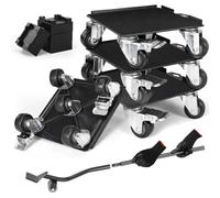 VLULBDB Heavy Movers with Wheels,Heavy Duty for Piano Pool Table afe Moving Equipment Double Bearings and Locks 360° Rotation Casters Load 2000 Lbs,(6.3x6.3 Grey)