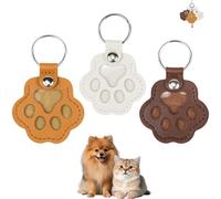 VLUVLA 3 PCS Personalized Pet Hair Keepsake Box for Dog,Dog Hair Storage Keychain,Pet Hair Storage Bag, Leather Cat Hair Keychain Keepsake Memory Box Sympathy Gift for Loss of Beloved Pet