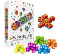 VLUVLA Scrambled Dice Word Game - Brain - Sharpening Spelling Word Games, Fast-Paced Family Scrambled Dice Game, Brain Exercise Party Games for 1-5 Players for Families, Gamenight and Hangouts