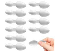 VLYX 5ml/2.5ml Double Sided Plastic Spoons, 10 PCS Reusable Medicine Spoons for Medicine, Cereal Powder, Milk Powder, Coffee Powder, Medicine Spoon for Home (White)