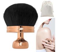 VLYX Extra Large Body Makeup Brush for Self Tanner, 3.1-Inch Wide Kabuki Brush for Foundation and Tanning, Soft Bristles for Face, Legs, and Back (Light Rose Gold)