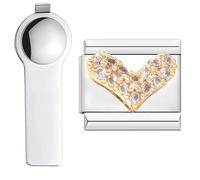 VLYX Personalize Gold Mini Animal Charm Stainless Steel 9mm Link Install Tool Included