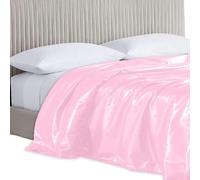 VLYX PVC Waterproof Oil-Proof Massage Bed Cover - Thickened Protective Sheet for Spa, Upholstery, and Dressmaking (Pink 220 * 130)