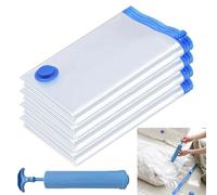 VLYX Vacuum Storage Bags Extra Large (130x100cm) with Hand Pump for Clothes, Comforters, Bedding - Save 80% Space - 4-Pack