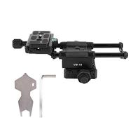VM - 10 Macro Camera Slider, DSLR Focusing Rail with Aluminum Alloy Build, 65mm Forward Adjustment for Close - Up Photography, Dual 1/4" and 3/8" Screw Holes for Tripod Mou