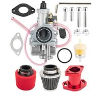 VM22 26mm Carburetor for Mikuni Performance Predator 212cc GX160 GX200 CT200U 196cc KT196 Pit Dirt Bike Mini Bike With 38mm Air Filter Intake Pipe Mainfold Kit