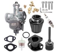 VM22 26mm Carburetor for Predator 212CC 196cc, Compatible with CT200U KT196 Mini Bike, Moto Race Go Kart 6.5HP Baja Warrior Heat MB165 MB200, Air Filter Kit for Freight GX160 GX200 6.5hp (blue)(Black)