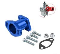 VM22/PZ19/PZ26 Carburetor Adapter - For CNC-Machined Manifold Engine Connector for Motorcycle Air & Fuel Delivery, Metal(blue)