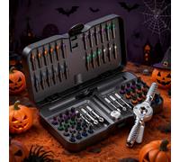 VMAN Exclusive Tool Set Smooth Gearless 24/30/40/66/100 in 1 Ratchet Magnetic Design S2 Steel Bits Ultimate Repair Companion 66in1 Black