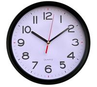 Vmarketingsite Modern Silent, Non Ticking Wall Clocks Battery Operated 12 Inch Easy to Read Clock Analog Quartz Round Black with Large Numbers Classroom/Home/Kitchen/Office/Bedroom/Gym,
