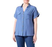 VERO MODA Women's Vmbumpy S/S Shirt WVN Ga Noos Blouse, Coronet Blue, XS