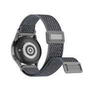 VMBVBHMDF 18/20/22mm Universal Elastic Nylon Buckle Strap Fit For Samsung Galaxy Watch 7 6 5 Replacement Strap(Gray,22mm)