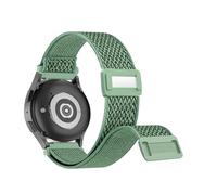 VMBVBHMDF 18/20/22mm Universal Elastic Nylon Buckle Strap Fit For Samsung Galaxy Watch 7 6 5 Replacement Strap(Pine green,22mm)