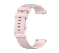 VMBVBHMDF 18 20 22mm Universal Flat Silicone Strap Suitable For Garmin Venu 4/3/2s Vivoactive 6/5/4/3 Forerunner 245 Replacement Strap(Pink,20mm)