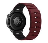 VMBVBHMDF 18mm 20mm 22mm universal scale silicone strap suitable fit for Samsung Galaxy Watch 4/5/6/7 Gear S3/Active2 silicone strap replacement bracelet(Red black,20mm)