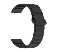 VMBVBHMDF 18mm 20mm 22mm universal three bead herringbone silicone strap, suitable fit for Garmin Venu 3 165 245 645 255 265 265 replacement strap(Black,20mm)