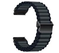 VMBVBHMDF 20 22 26 Mm Ocean Nylon Loop Strap Fit For Garmin Watch Fenix 5 5S 6 Plus 7 Pro 7S 7X 8 AMOLED 43 47 51 Enduro 2 3 Band(Black Gray,20mm)