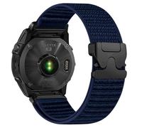 VMBVBHMDF 20/22/26mm Parachute Buckle Nylon Loop Fit For Garmin Fenix 8 47mm 51mm 7 7X 6 6 X 5 5X Plus/Enduro 3/Epix Pro Gen 2 Strap Quick Fit Bracelet(Azure,20MM)