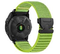 VMBVBHMDF 20/22/26mm Parachute Buckle Nylon Loop Fit For Garmin Fenix 8 47mm 51mm 7 7X 6 6 X 5 5X Plus/Enduro 3/Epix Pro Gen 2 Strap Quick Fit Bracelet(Wilderness Green,22MM)