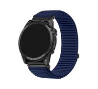 VMBVBHMDF 20/22/26mm Quick-release Nylon Strap Fit For Garmin Fenix 8/Tactix 8/Quatix 8 Sports Wristband(Dark blue,20mm)