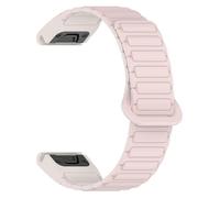 VMBVBHMDF 20 22 26MM Silicone Loop Buckle Strap, Suitable Fit For Garmin Fenix 8 E 7 7X 6X 6 Pro 5 5X Plus 3HR Strap Quick Release Bracelet(Pink,22mm)